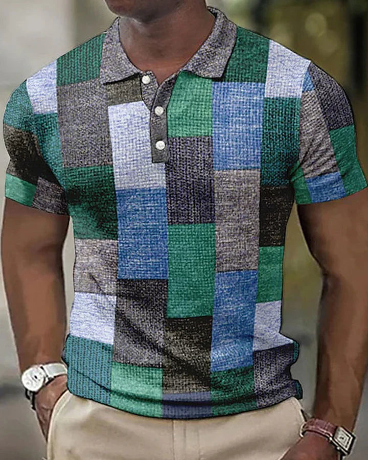 Classic Plaid Polo Shirt