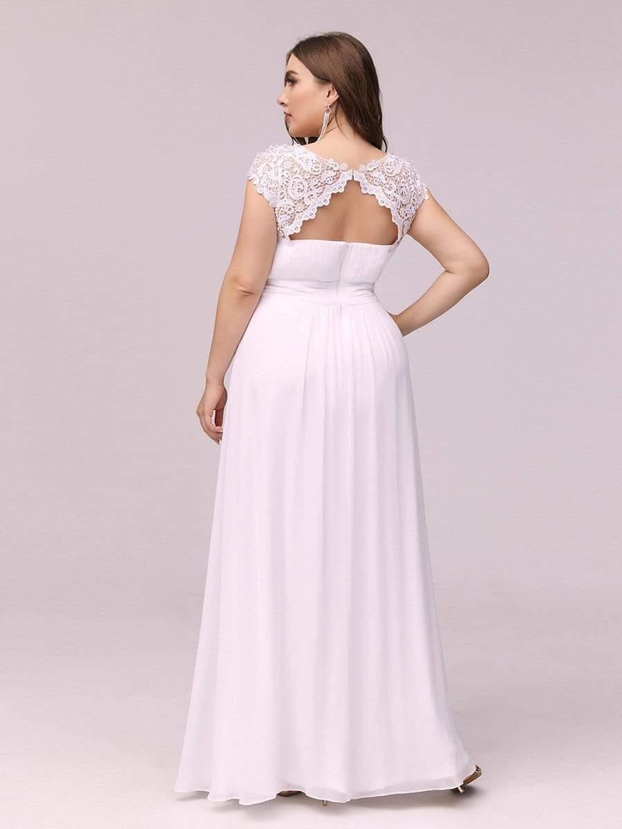 Elara | Lace Cap Sleeve Maxi Bridesmaid Dress Mother of the Bride Outfits