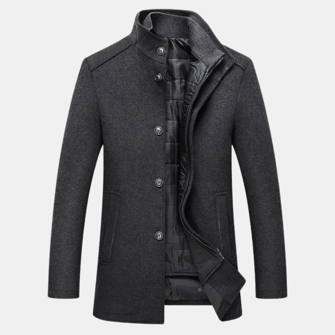 Insulated Waterproof Men's Parka Coat with Fleece Inside
