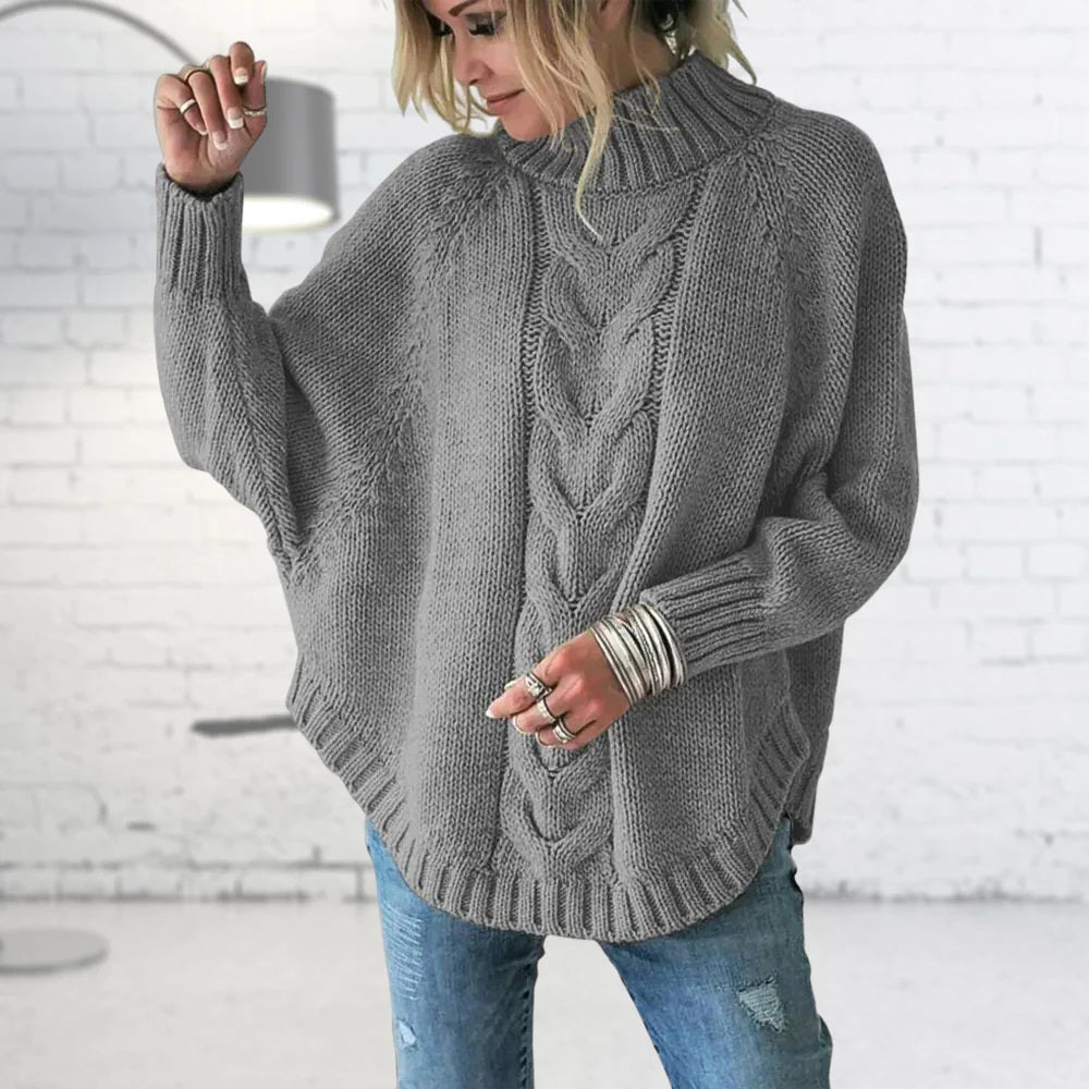 Warm Oversized Cozy Women's Knit Sweater