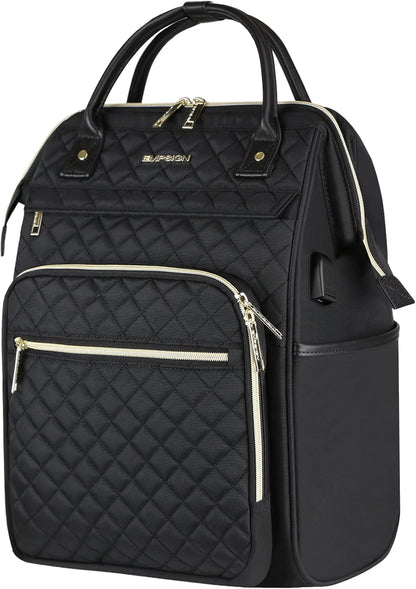 Waterproof Expandable Laptop Bag with Anti-Theft USB Pocket