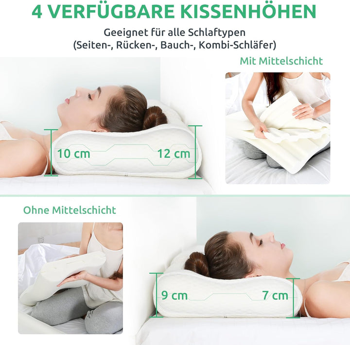 Ergonomic Memory Foam Pillow for Ultimate Neck Support