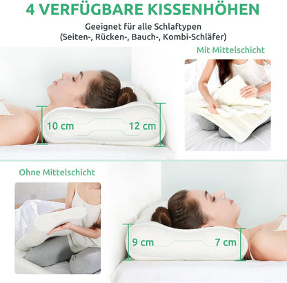 Ergonomic Memory Foam Pillow for Ultimate Neck Support