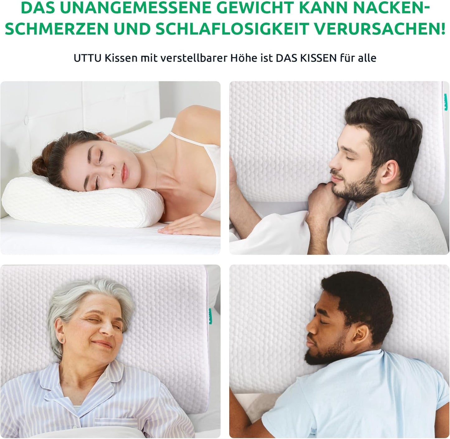 Ergonomic Memory Foam Pillow for Ultimate Neck Support