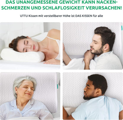 Ergonomic Memory Foam Pillow for Ultimate Neck Support