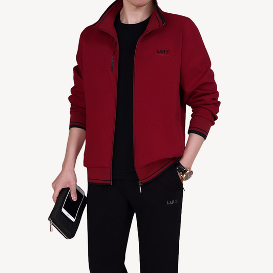 Men's Athletic Zip Up Suit - OutfitLondon