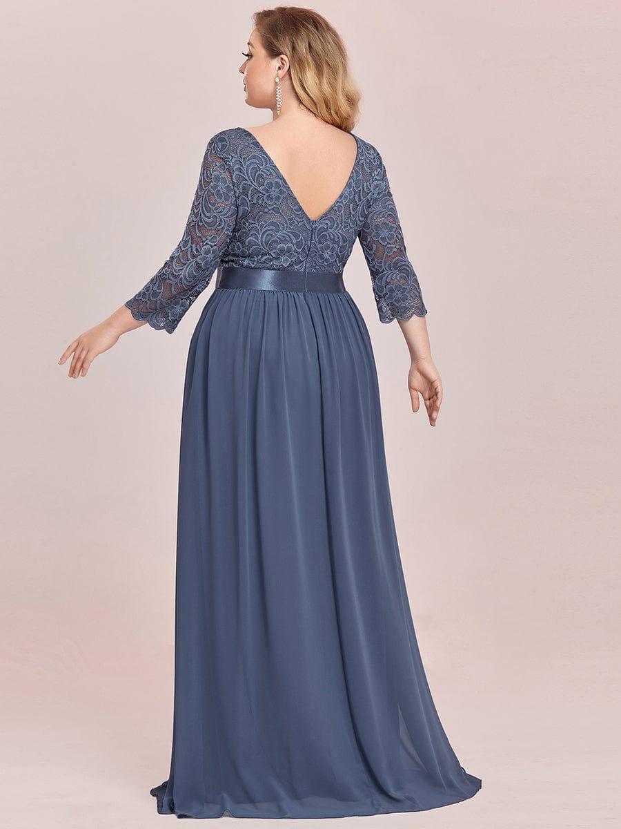 Eva | Ruched Waist A-Line Lace Mother of the Bride Outfits