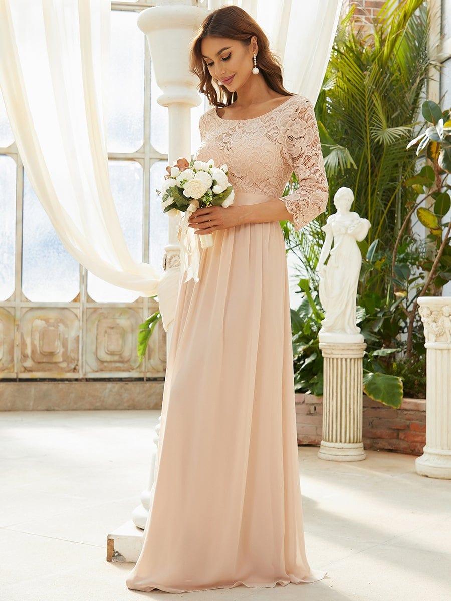 Eva | Ruched Waist A-Line Lace Mother of the Bride Outfits