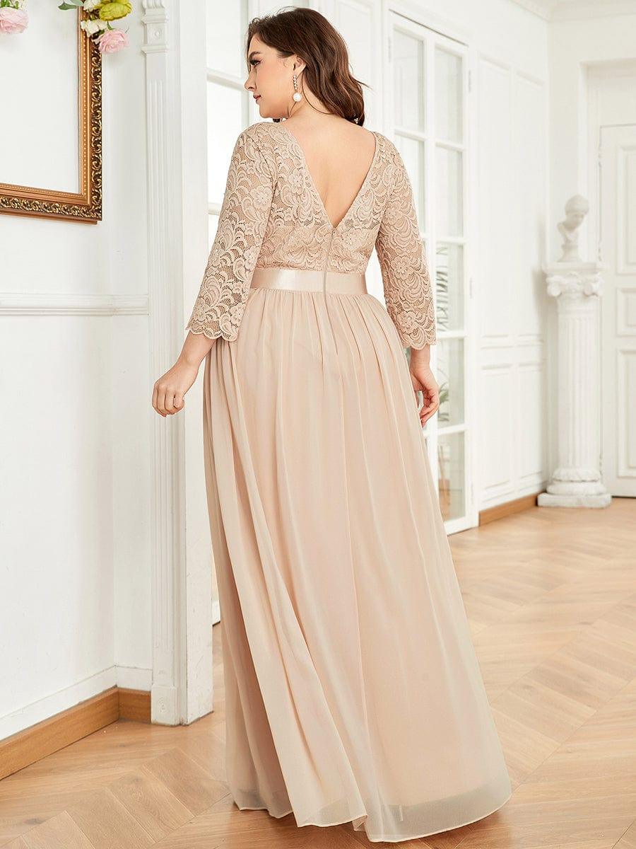 Eva | Ruched Waist A-Line Lace Mother of the Bride Outfits