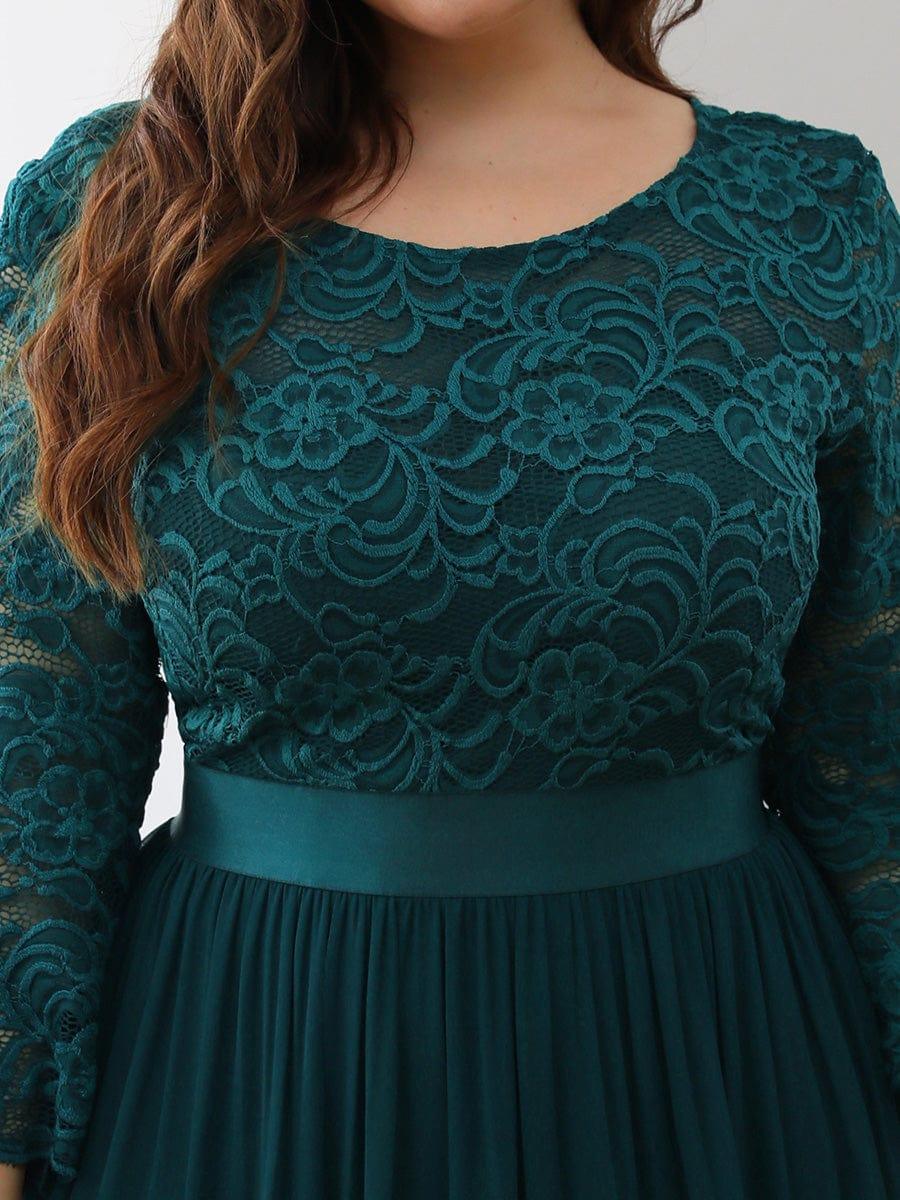 Eva | Ruched Waist A-Line Lace Mother of the Bride Outfits