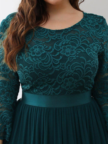 Eva | Ruched Waist A-Line Lace Mother of the Bride Outfits
