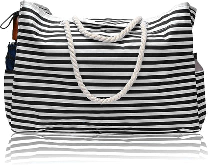 Big Durable Beach Bag with Free Travel Pouch