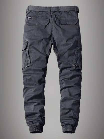 Comfortable Mens Jogger Pants - Multiple Pocket Design