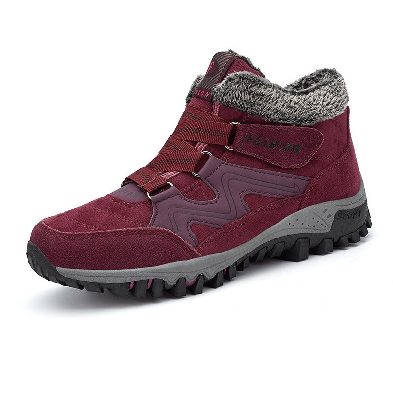 Orthopedic Shoes Anti-collision Velcro Hiking Ankle Sneakers Suede Outdoor