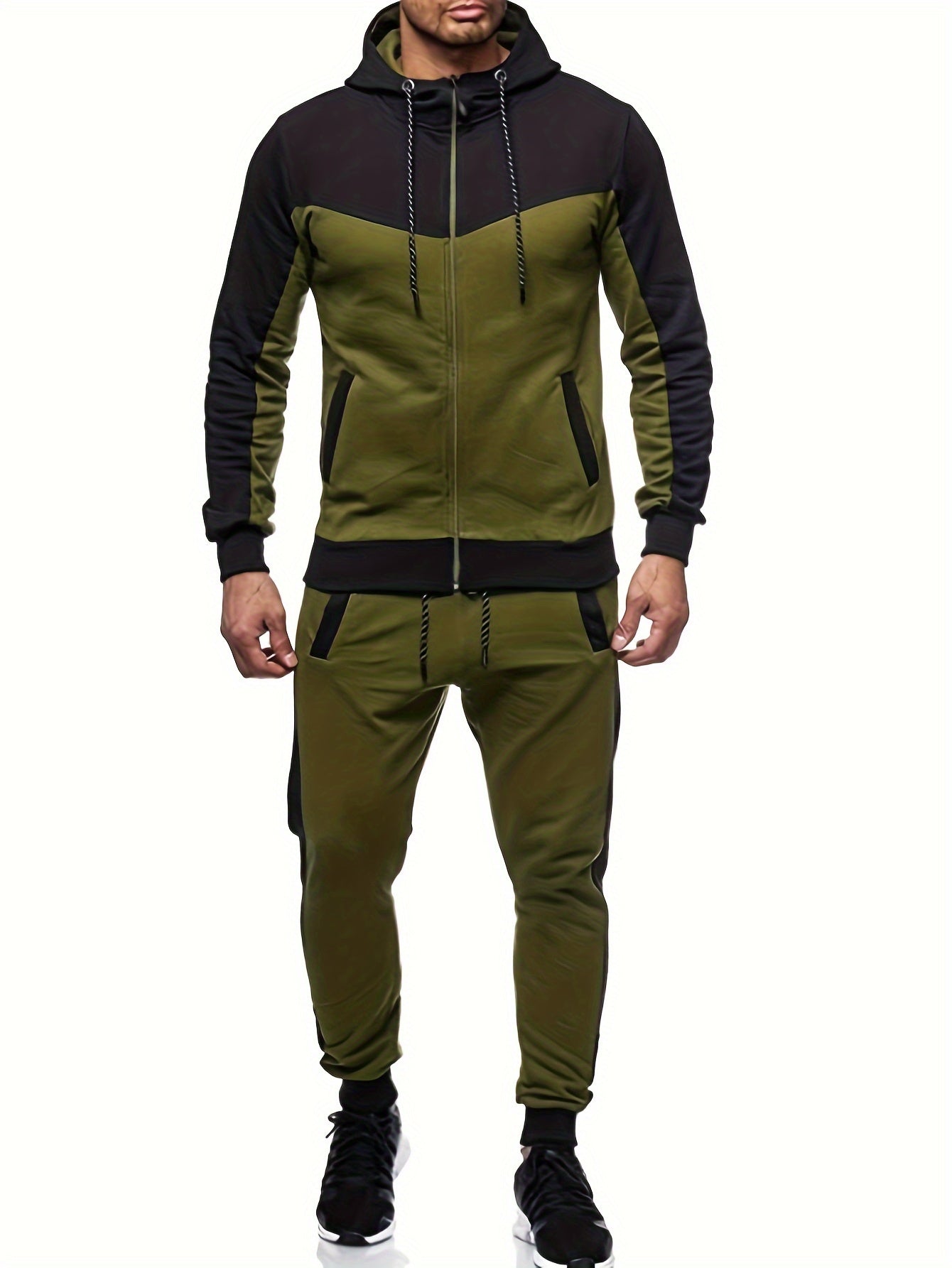 Soft Mens Sportswear Tracksuit with Hoodie