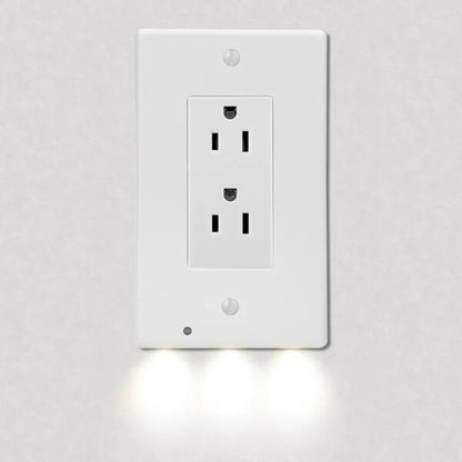 4-Pack: LED Night Light Outlet Cover – Assorted Styles