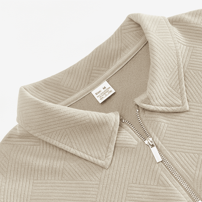 Soft Men's Zip Up Cashmere Sweater