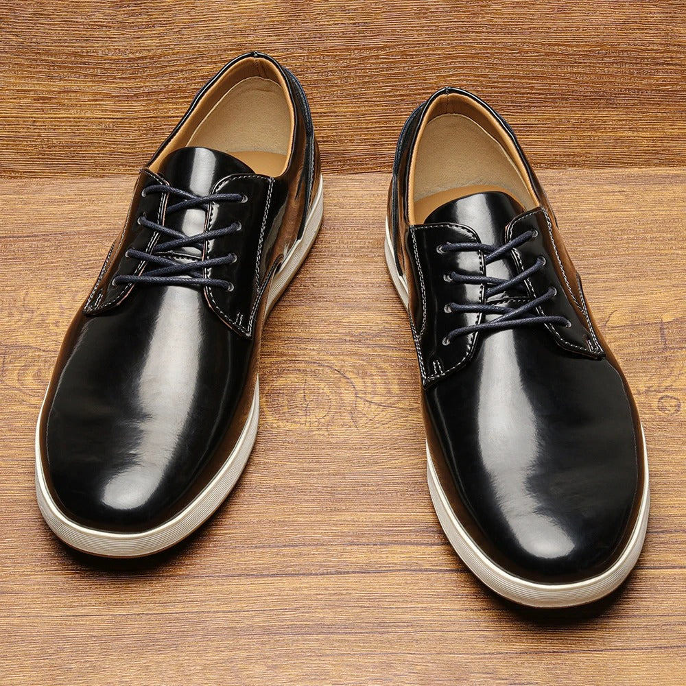 Premium Leather Running Shoes