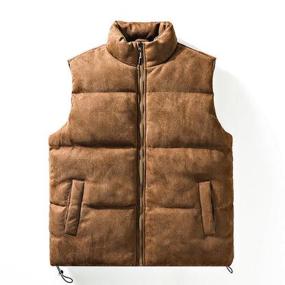 Men's Casual Padded Stand-Up Collar Vest