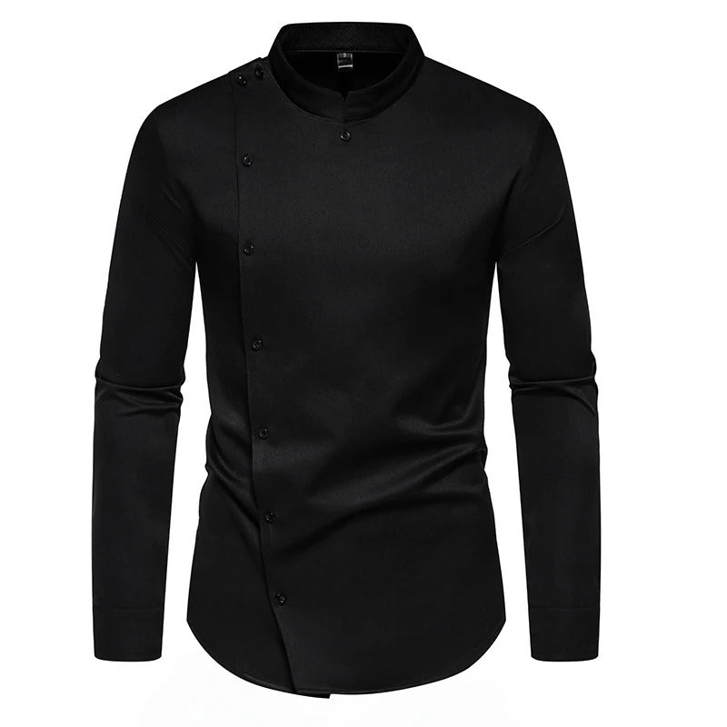 Fashionable Orange Mens Dress Shirt
