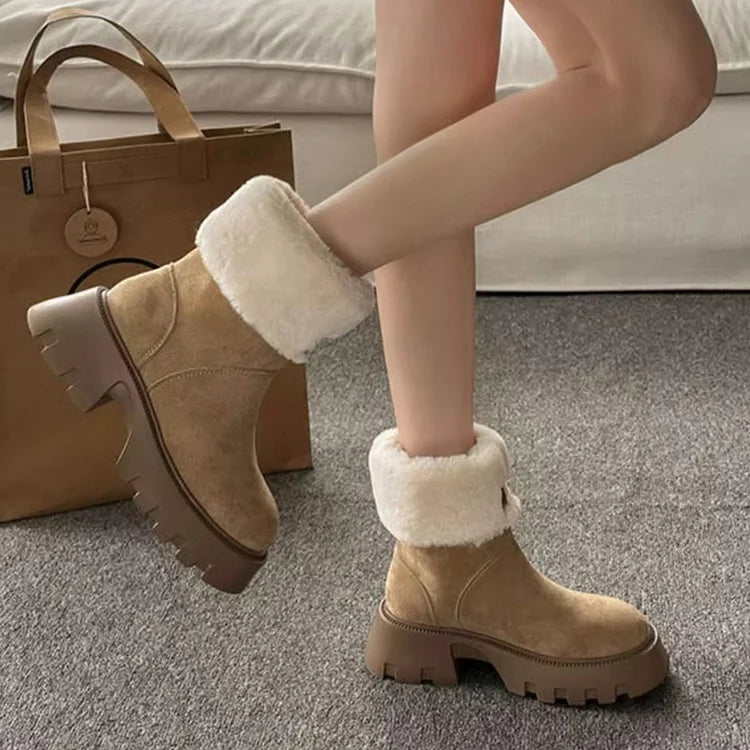 Warm Waterproof Insulated Winter Boots for Women