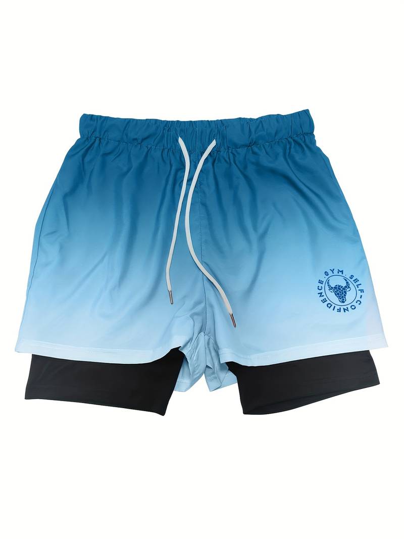 Men's Dual Layer Reversible Ombre Shorts