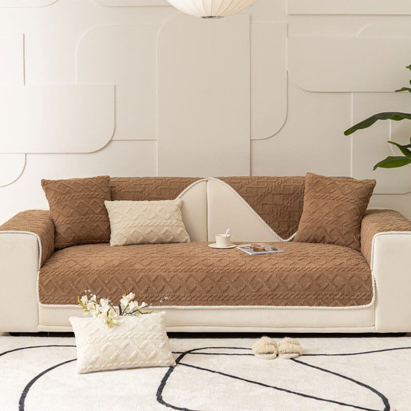 Anti-Slip Sectional Couch Cover,  Thicken Sofa Slipcover