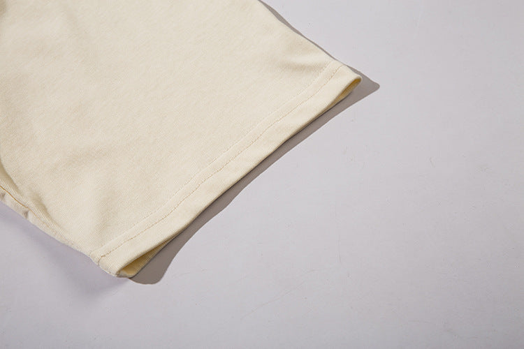 Women's Casual Cotton Short Sleeve T-Shirt with Letter Print