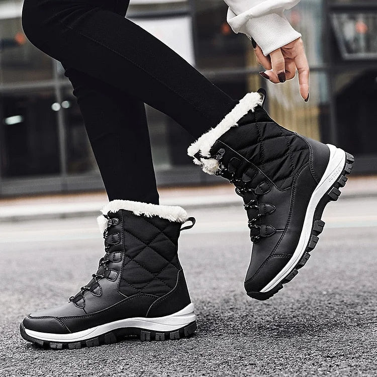 Warm Leather Ankle Boots for Women