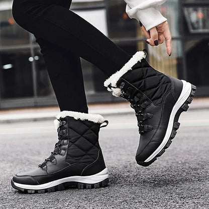 Warm Leather Ankle Boots for Women