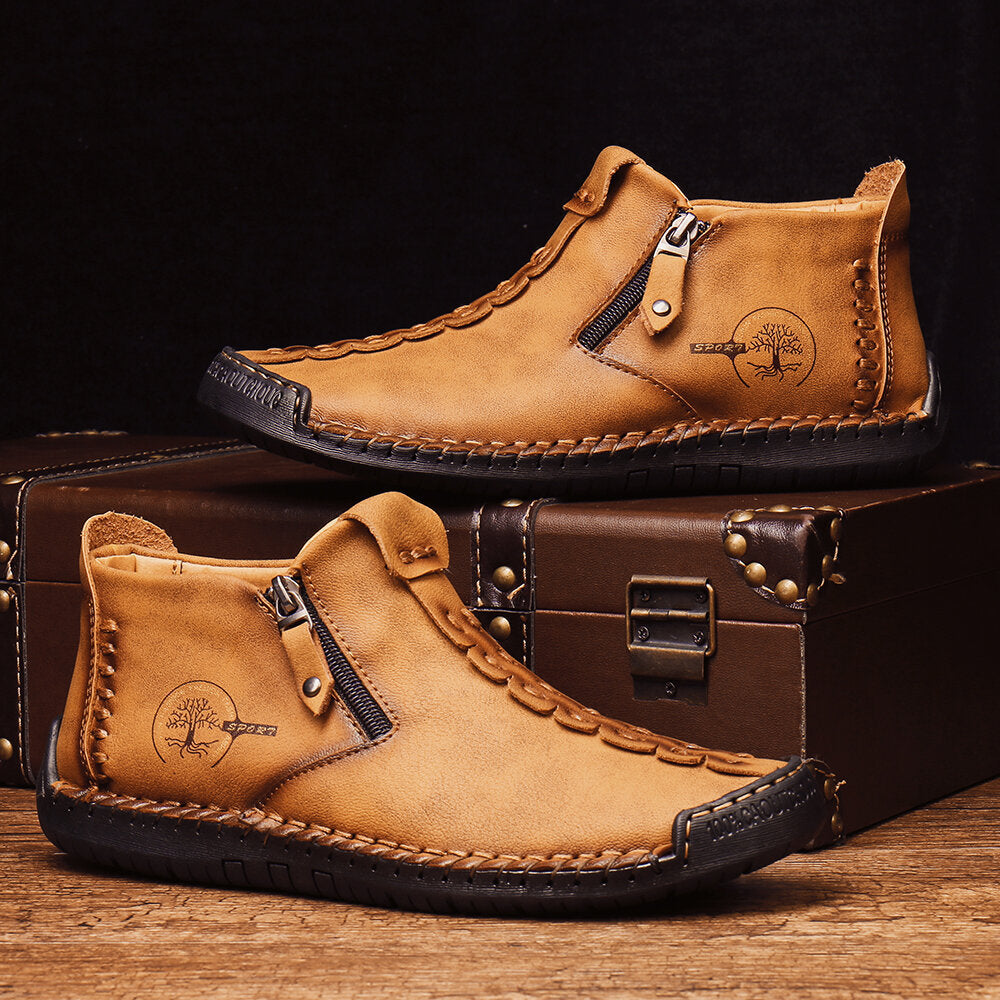 Men's Barefoot Shoes Handmade Slip Resistant Ankle Boots