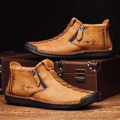 Men's Barefoot Shoes Handmade Slip Resistant Ankle Boots