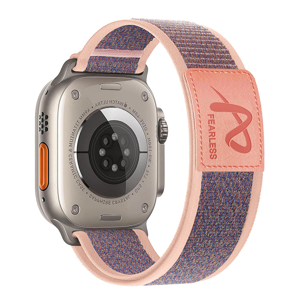 Strong Adjustable Strap for Apple Watch with Leather Accent