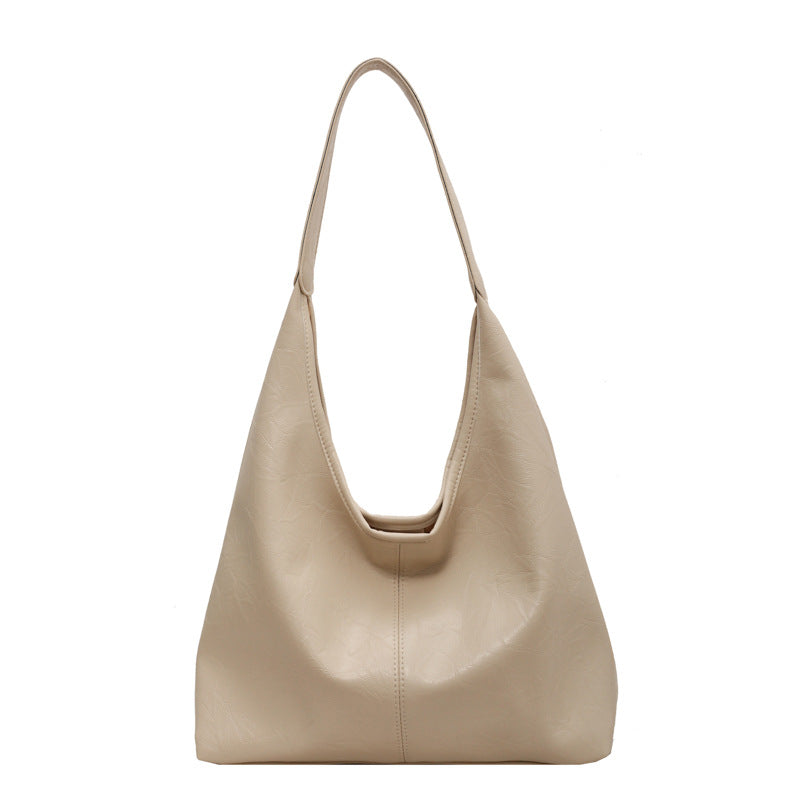 Women's Classic Leather Large Shoulder Bag
