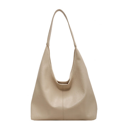 Women's Classic Leather Large Shoulder Bag