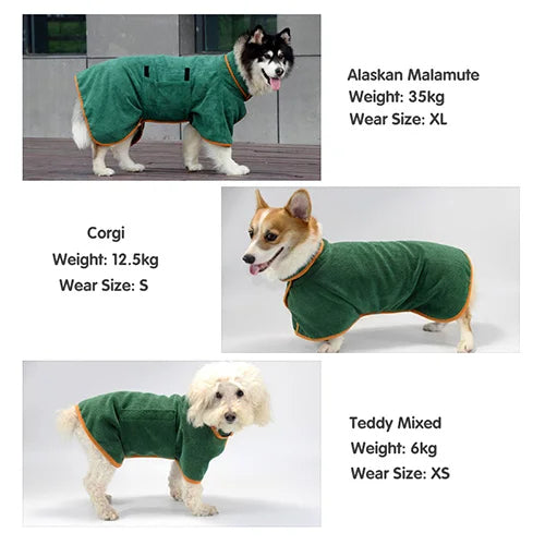 Bathrobe - Quick Dry Dog Robe