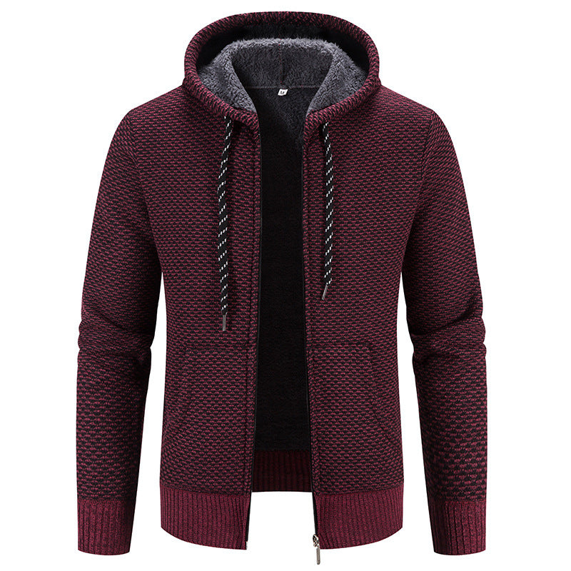 Men's Casual Long Hooded Winter Coat