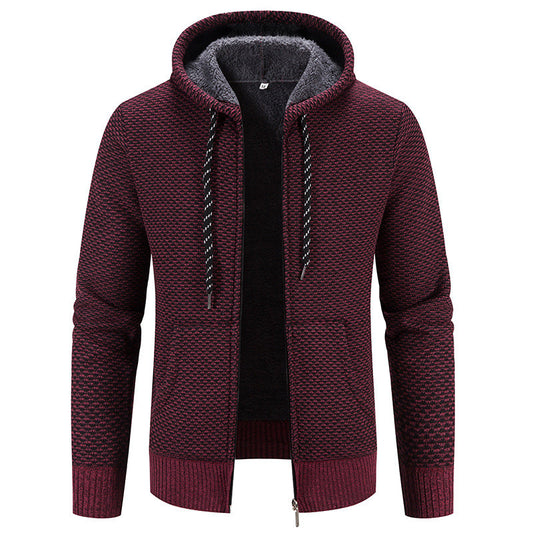 Men's Casual Long Hooded Winter Coat