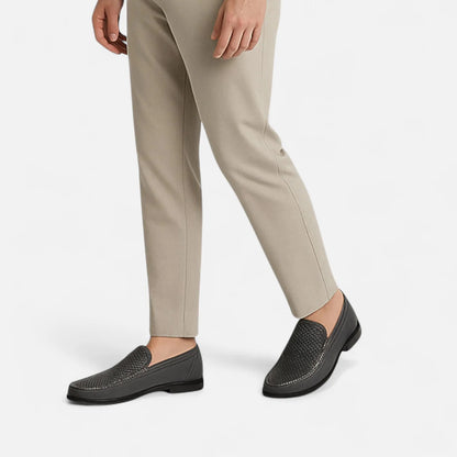 Men’s Leather Slip-On Loafers – Elegant Formal Shoes for Office & Wedding