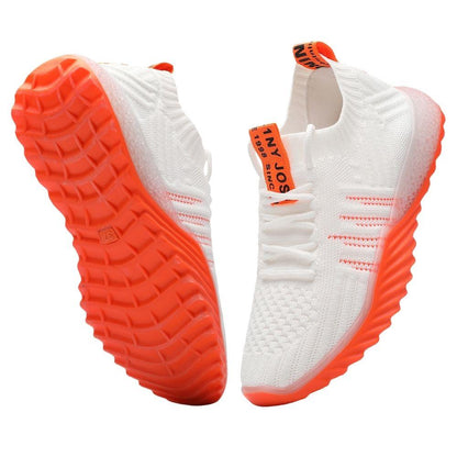 Colorblock Knitted Sneakers For Women