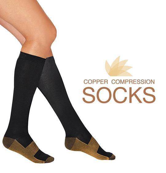 Copper Compression Socks (7 Pairs) For Women & Men-Workout And Recovery