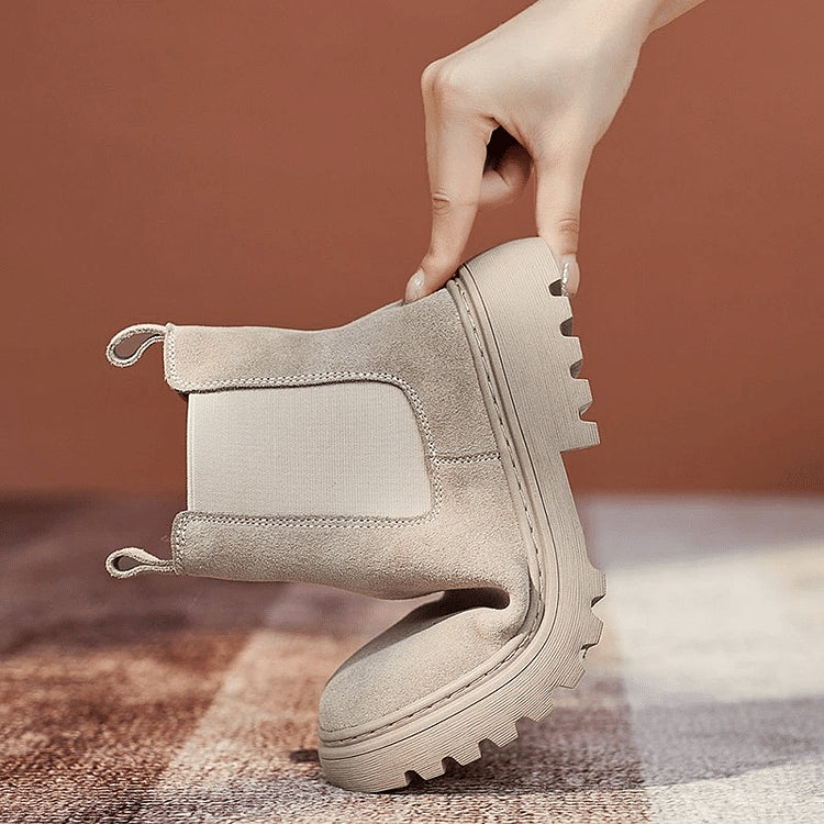 Cozy Faux Fur Insulated Ankle Boots for Women