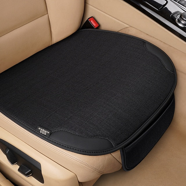 1pc Waterproof Anti-Slip Seat Cushion Cover for Front Car Seats, Easy Installation, Universal Fit