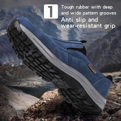Orthopedic Men Shoes Arch Support Wide Toebox AntiSkid Walking Outdoor