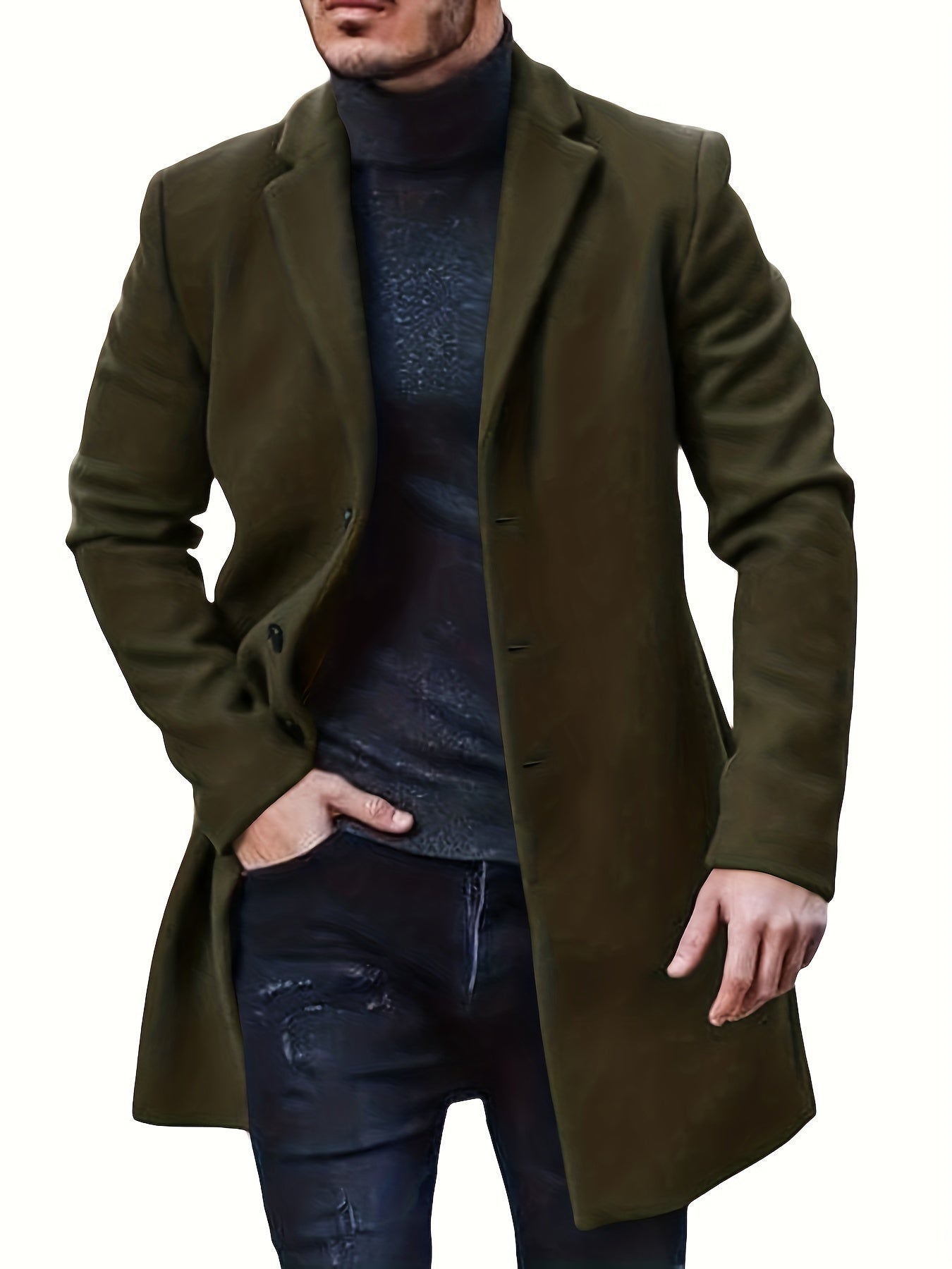Insulated Water Resistant Mens Down Parka Coat