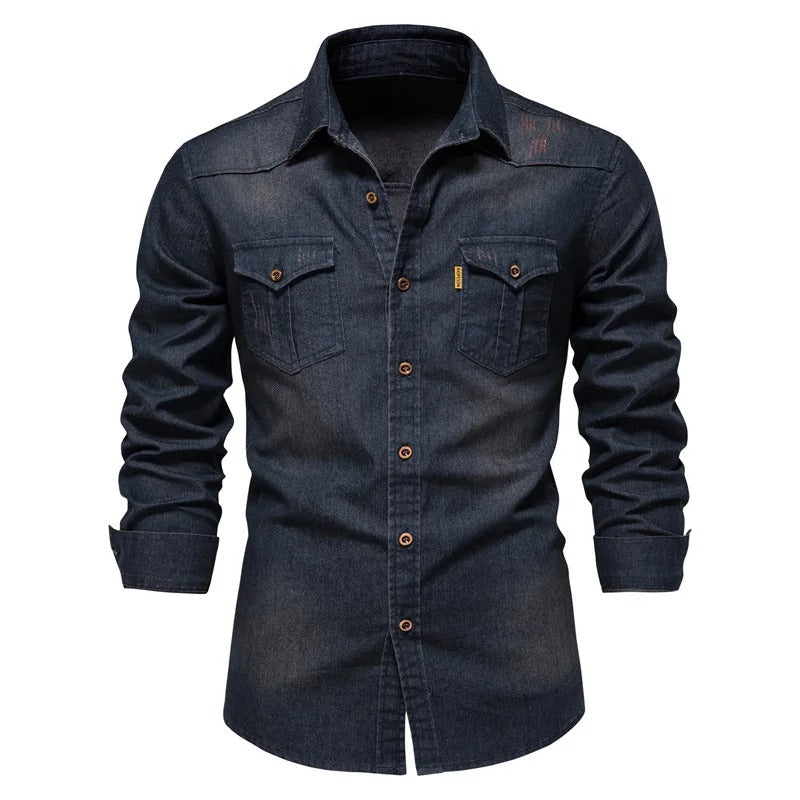 Vintage Inspired Blue Jeans Shirt