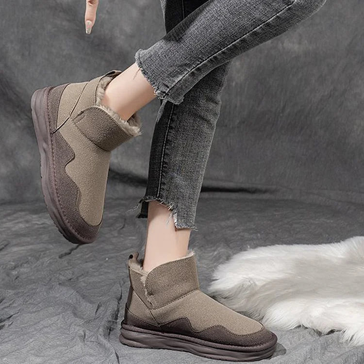 Warm Waterproof Mid Calf Winter Boots for Women