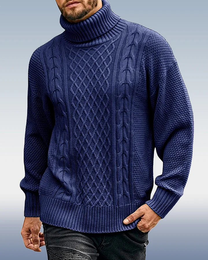 Warm Mens Thick Knit Winter Sweater