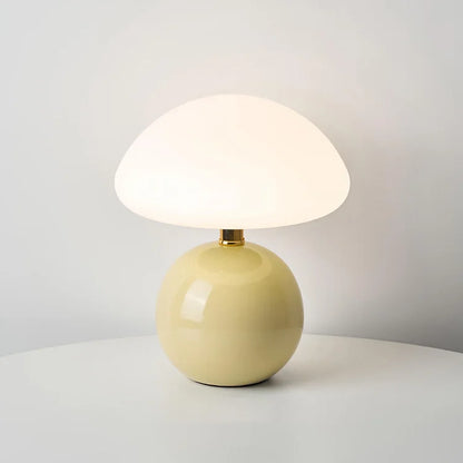 Simple White Table Desk Lamp in Retro Style
