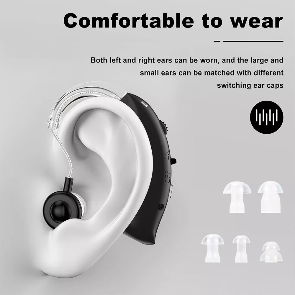 Rechargeable Hearing Aids Bluetooth Enabled Behind The Ear Hearing Aids